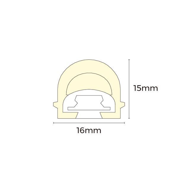 Гнучкий неон COLORS Sauna 24V IP67 5W 360Lm 2700K 5м (ANT1615-SW) 2653 фото