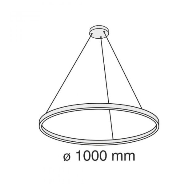 Світильник підвісний KLOODI CIRCLE2830 PE1000 4K WH KLOODI_CIRCLE2830 PE1000 4K WH фото