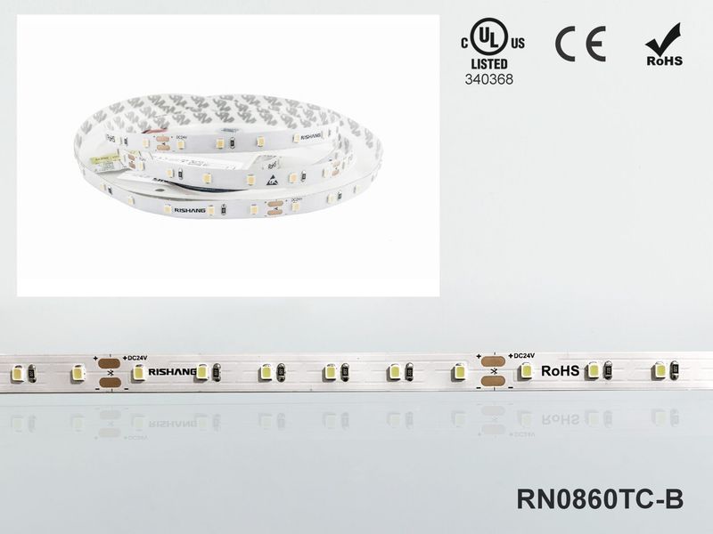 LED лента RISHANG 60-2835-24V-IP20 5,5W 454Lm 2700K 5м (RN0860TC-B-SW) 2554 фото