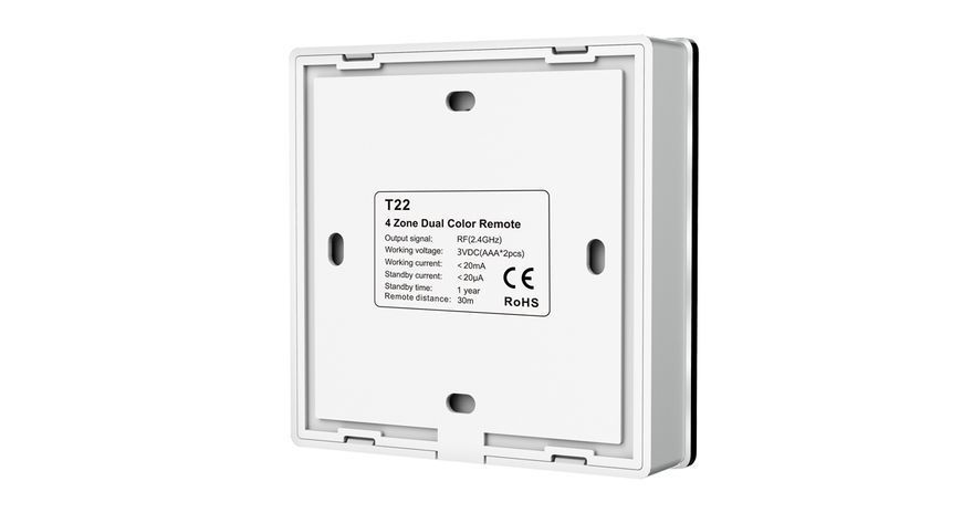 Сенсорная панель LED димера DEYA на 4 зоны (T22), черная T22(Black) фото