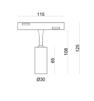 Светильник 3W 40° CREE1304 240LM 3000К (ALMG-M03-1 3K BK) ALMG-M03-1 3K BK фото