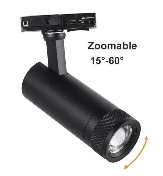 Світильник трековий однофазний KLOODI KD-FOCUS 10W 3K BK KLOODI_KD-FOCUS 10W 3K BK фото