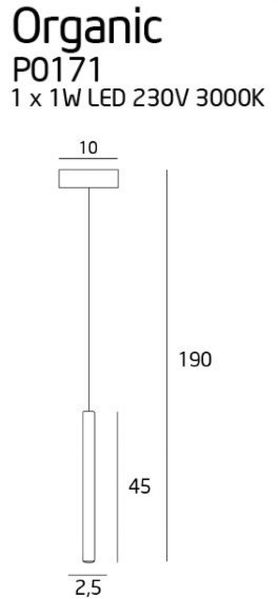 Світильник підвісний ORGANIC MAXLIGHT P0171 MAXLIGHT_P0171 фото