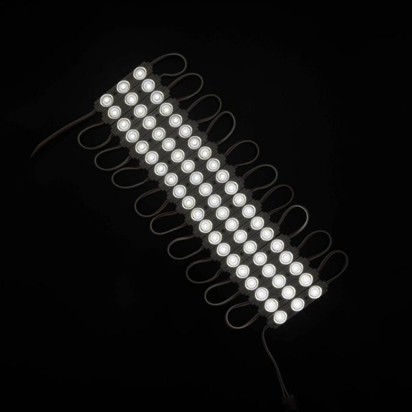 Светодиодный модуль PROLUM V1, SMD5730, 3LED, 12V, 1.5W, С линзой, Белый