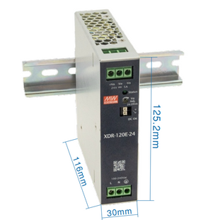 Блок питания Mean Well на DIN-рейке 120W DC24V (XDR-120E-24) 2890 фото