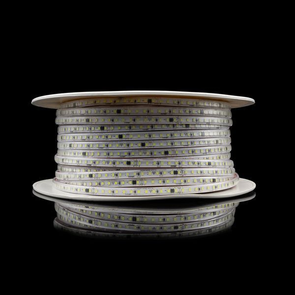 Світлодіодна LED стрічка PROLUM 220V; 2835\120; IP67; 9.5 mm; Series "S", Тепло-Білий (2800-3200K) 361013 фото