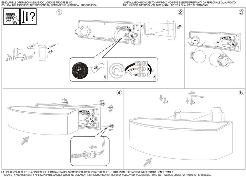 Бра вуличне Andromeda AP2 Ideal Lux 100371 IDEAL LUX_100371 фото