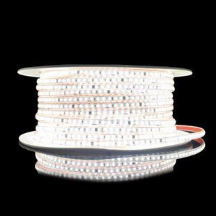 Світлодіодна LED стрічка PROLUM&trade; 220V; 2835\120; IP67; 8 ММ; Series "S", Білий (5500-6000К) 361008 фото