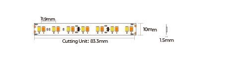 LED стрічка COLORS 168-2835-24V-IP33 9.61W 1900K + 3000K 5м (DS8168GWWW-24V-10mm) 1169 фото
