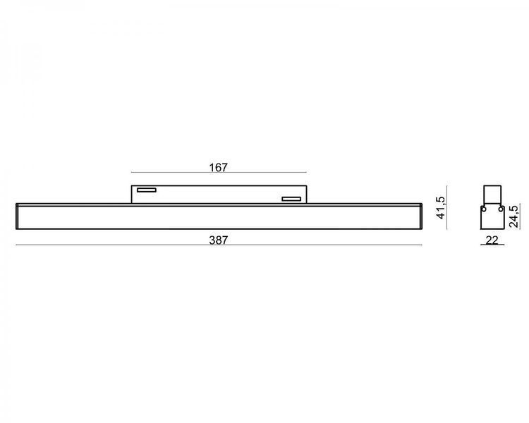 Світильник магнітний трековий KLOODI KDMG-LINE435 DL 24W 3K WH KLOODI_KDMG-LINE435 DL 24W 3K WH фото
