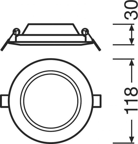 Світильник точковий DL Slim DN105 OSRAM 4058075078970 OSRAM_4058075078970 фото