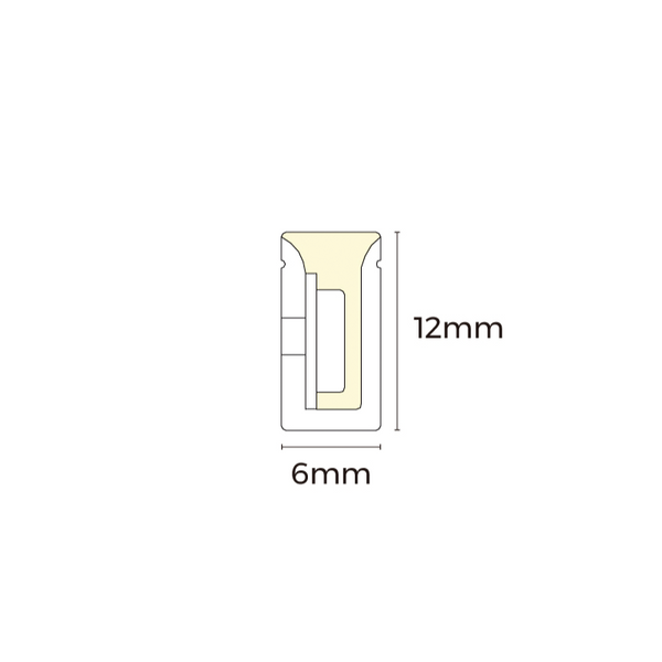 Термостійкий гнучкий неон COLORS Sauna 24V IP67 5W 100Lm 2700K 5м (ANS0612-SW) 2901 фото